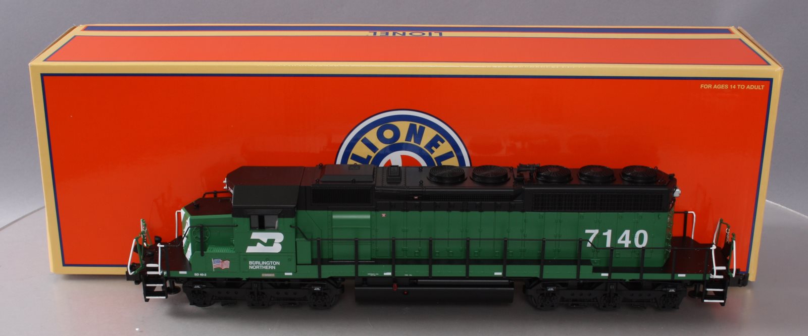 Lionel 6-34781 Burlington Northern Non-Powered SD40-2 Diesel Locomotive #7140