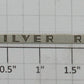 Lionel 2532-50 Silver Range Nameplate with Mounting Holes