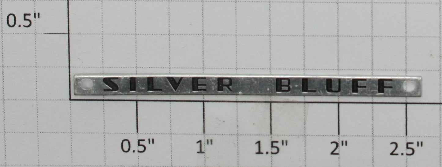 Lionel 2534-14 Silver Bluff Nameplate with Holes