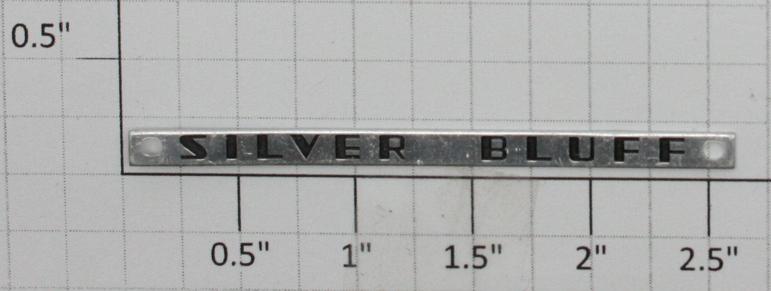 Lionel 2534-14 Silver Bluff Nameplate with Holes