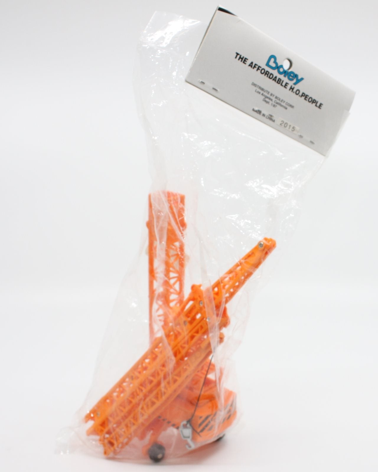 Boley 2015 HO Scale Trucks Orange Vertical Construction Crane Nip