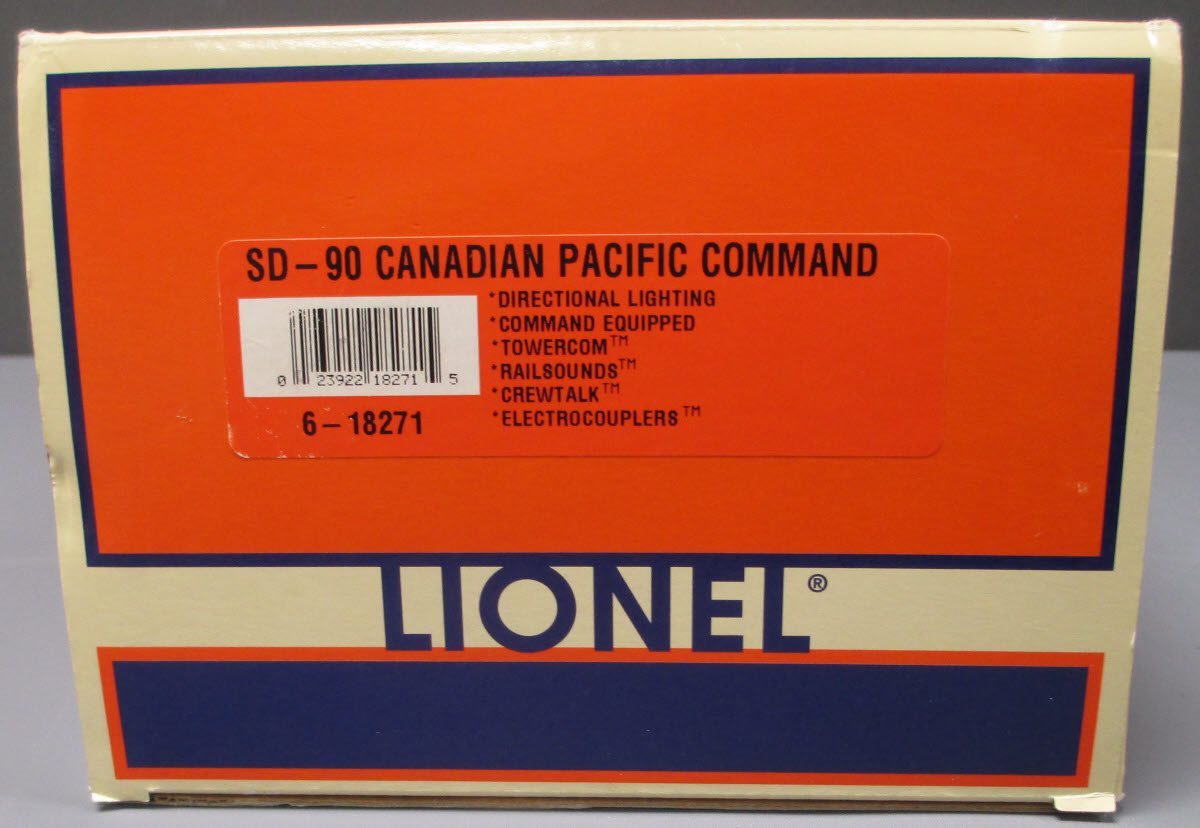 Lionel 6-18271 O Gauge Canadian Pacific SD90MAC Diesel Locomotive w/TMCC #9129 LN/Box