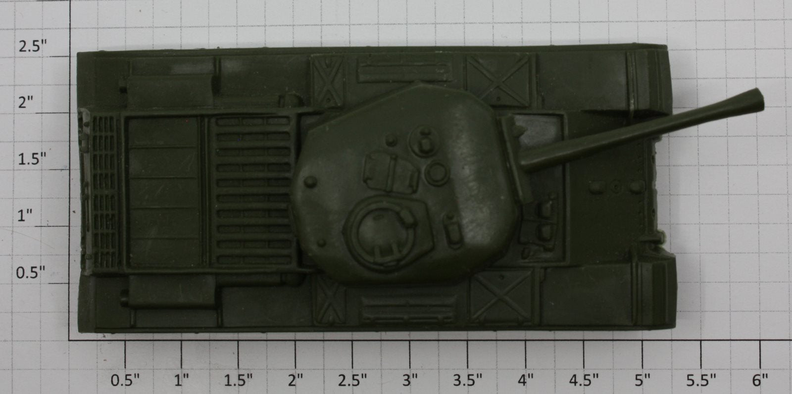 Lionel 6401-1DG Payton Plastics Cheap Dark Green Army Tank Load