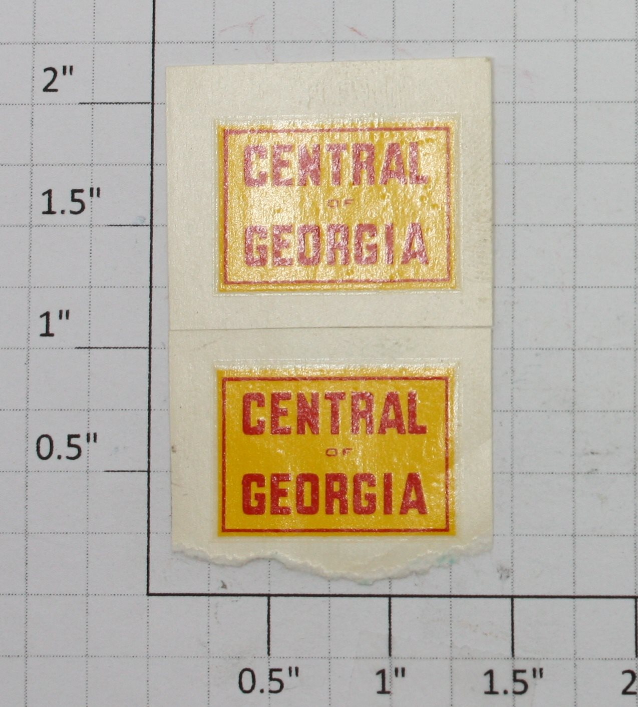 Lionel 6464-380 Central of Georgia Water Slide Decal (Set of 2)