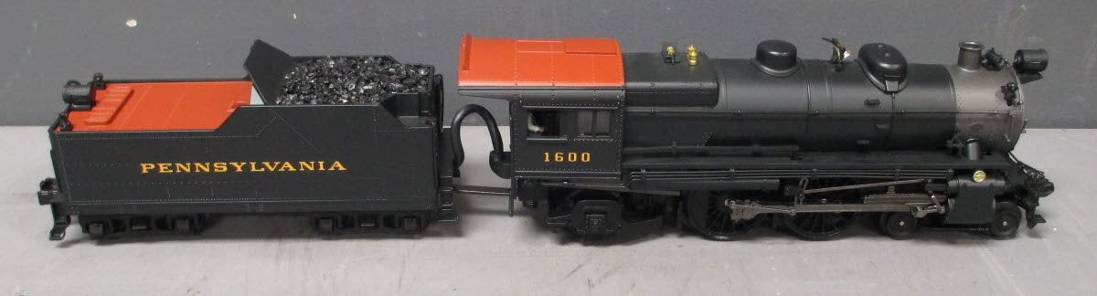 MTH 20-3038-1 O Pennsylvania 4-4-2 Atlantic Steam Locomotive & Tender #1600 w/PS LN/Box