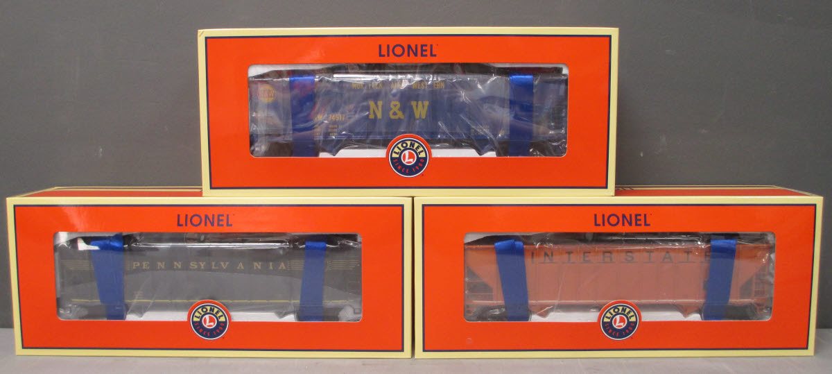 Lionel 6-17791 O Gauge NS Heritage PRR/N&W/Interstate Hoppers (Set of 3)