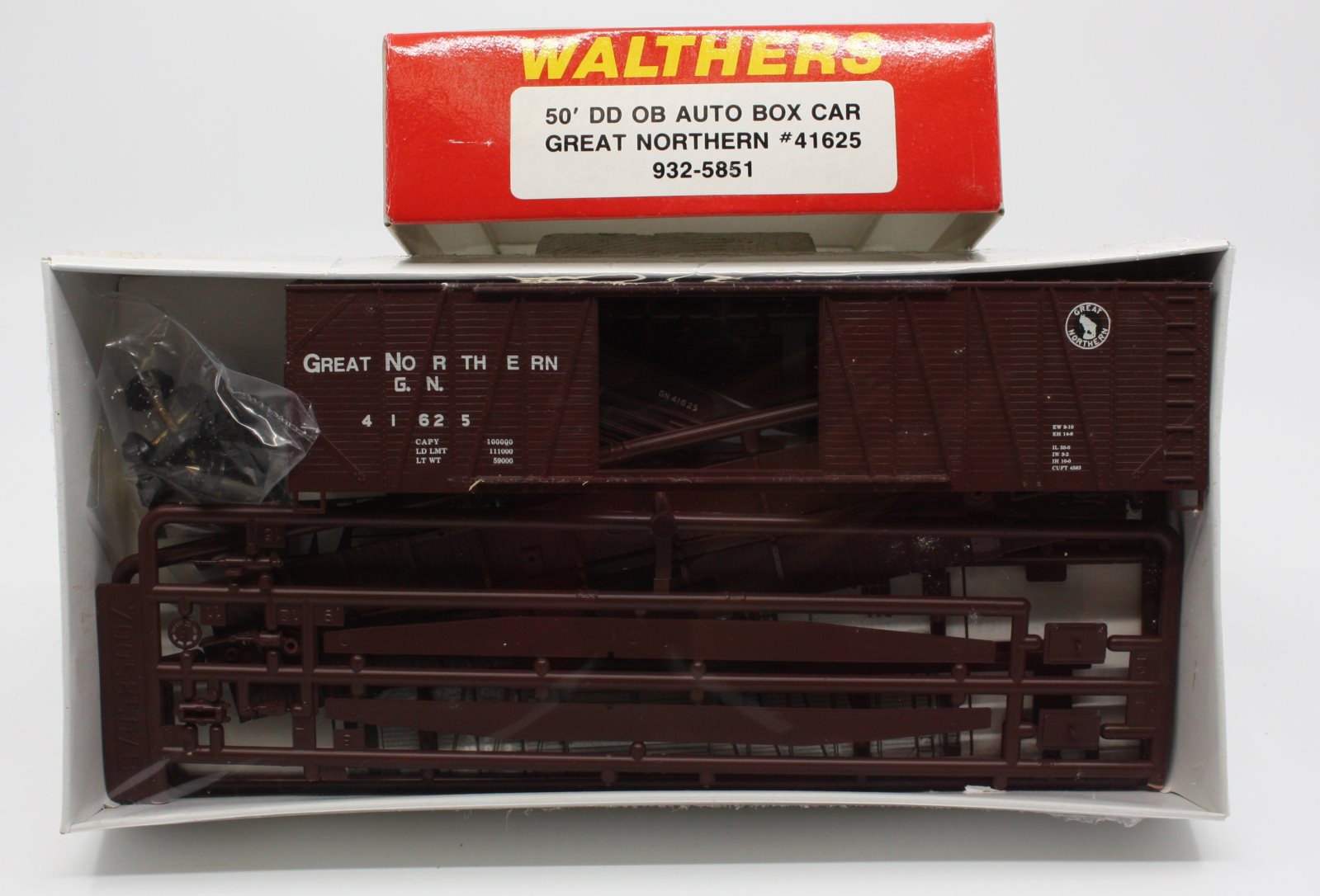 Walthers 932-5851 HO 50' DD OB Auto Box Car Great Northern #41625 NIB