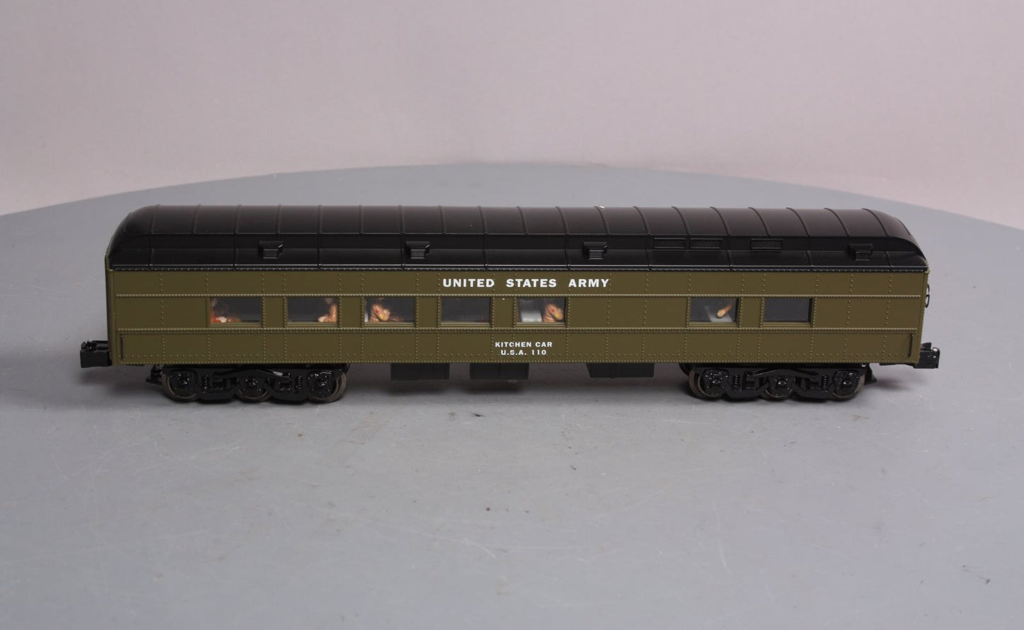 Lionel 6-21228 O Gauge US Army Troop Kitchen Passenger Car #110 NIB