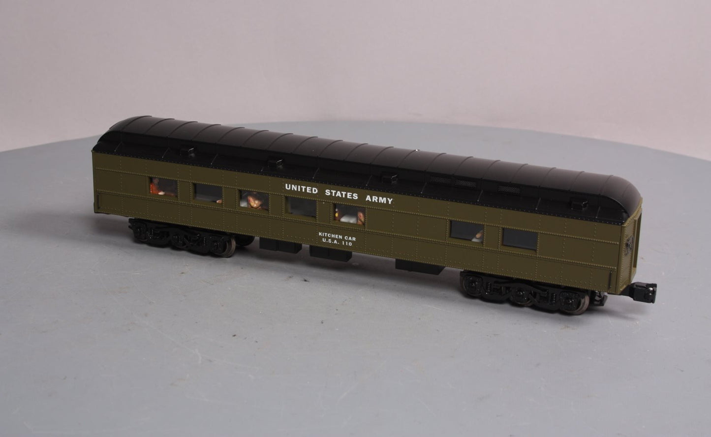 Lionel 6-21228 O Gauge US Army Troop Kitchen Passenger Car #110 NIB