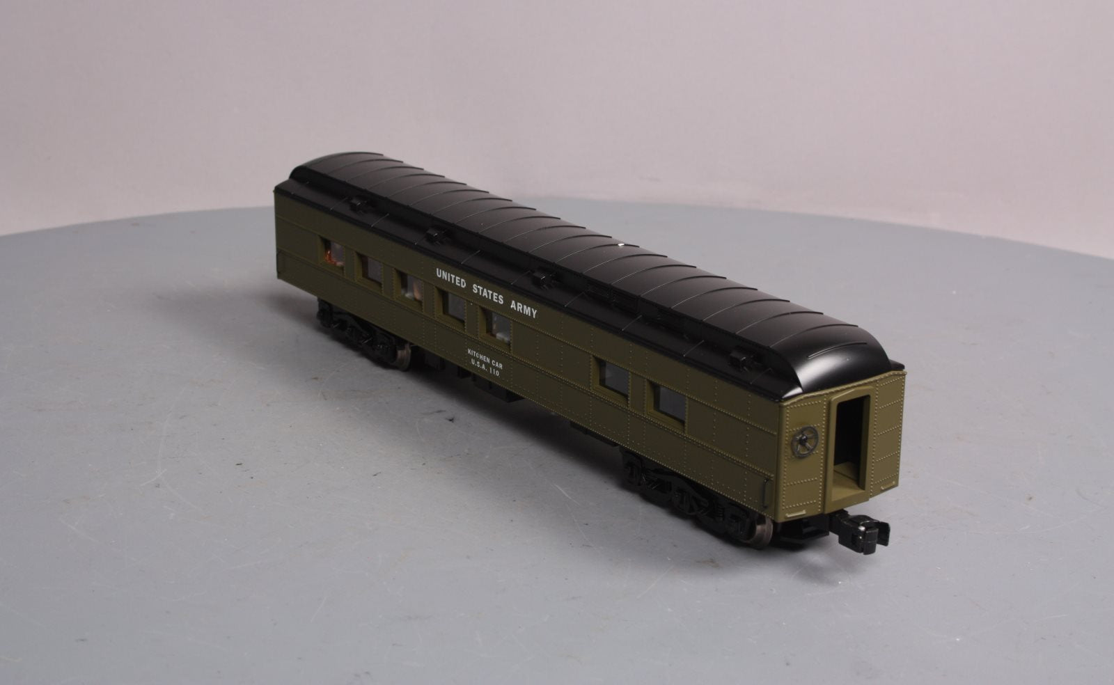 Lionel 6-21228 O Gauge US Army Troop Kitchen Passenger Car #110 NIB