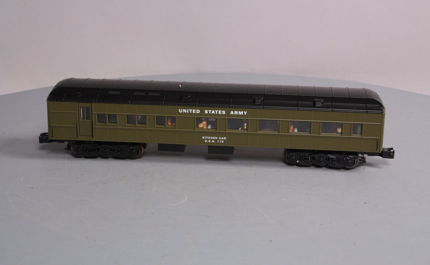Lionel 6-21228 O Gauge US Army Troop Kitchen Passenger Car #110 NIB
