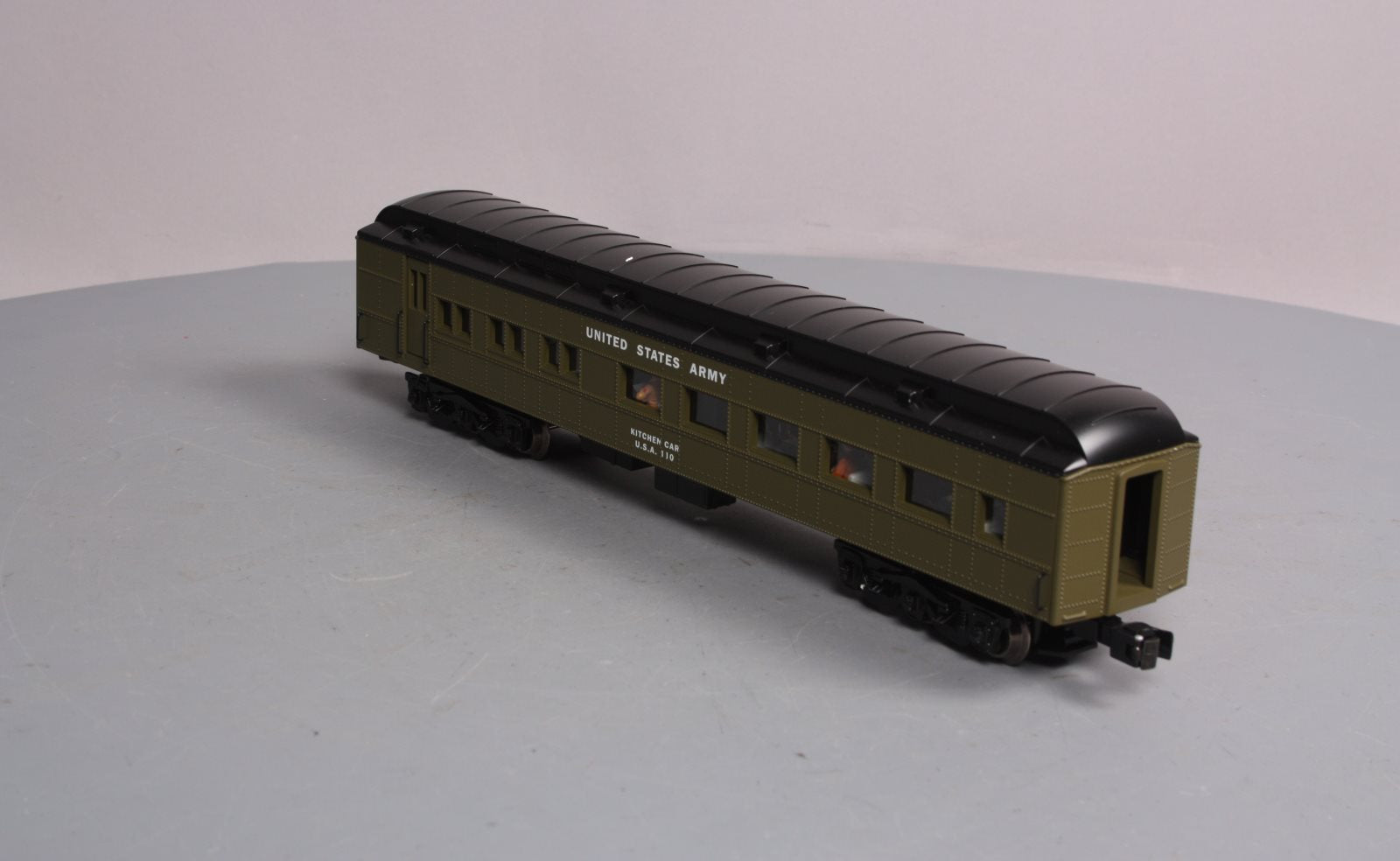 Lionel 6-21228 O Gauge US Army Troop Kitchen Passenger Car #110 NIB