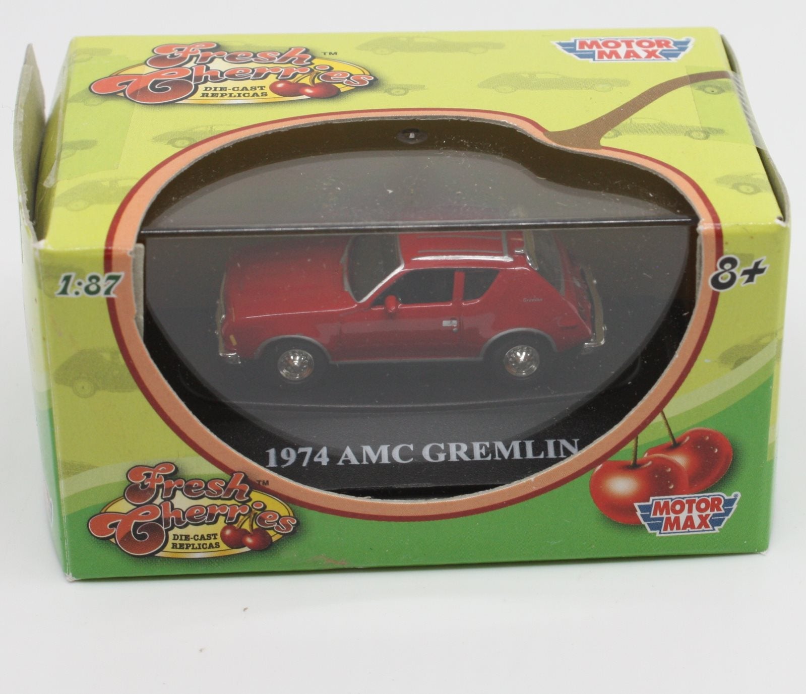 Motor Max 73950FC 1:87 Scale Fresh Cherries Red 1974 AMC Gremiln