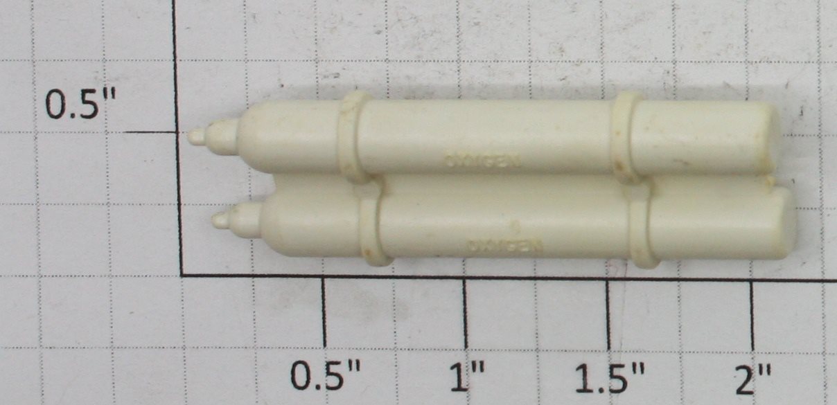 Lionel 6814-35 Original White Oxygen Tanks