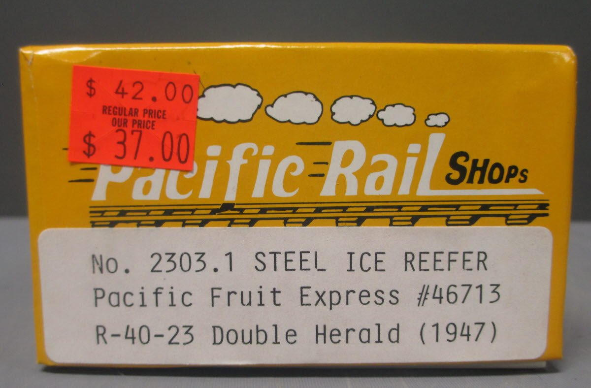Pacific Rail 2303.1 S Scale Pacific Fruit Express Reffer Car Kit #46713
