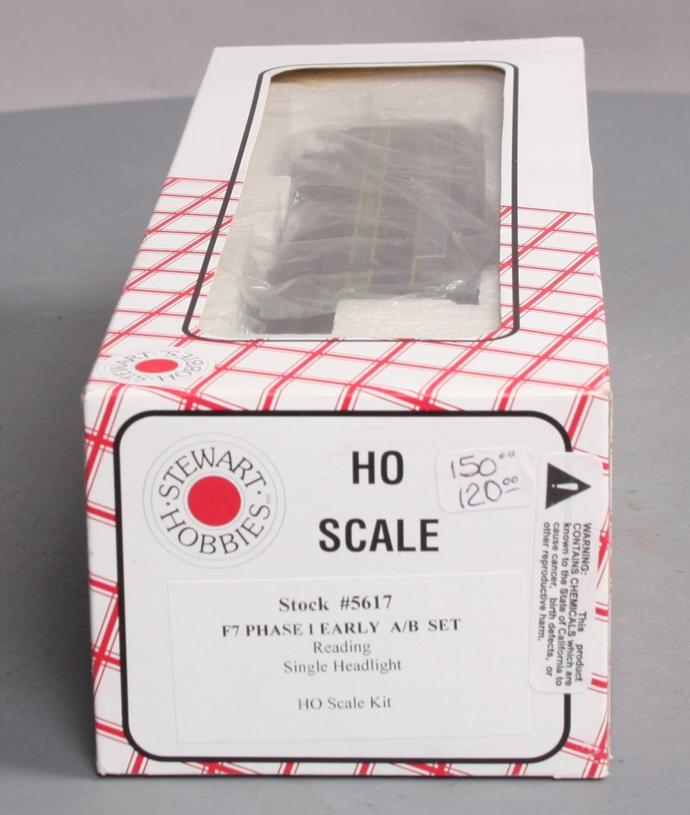 Stewart 5617 HO Reading EMD F7 Phase I Early AB Powered Diesel Locomotive Set LN/Box