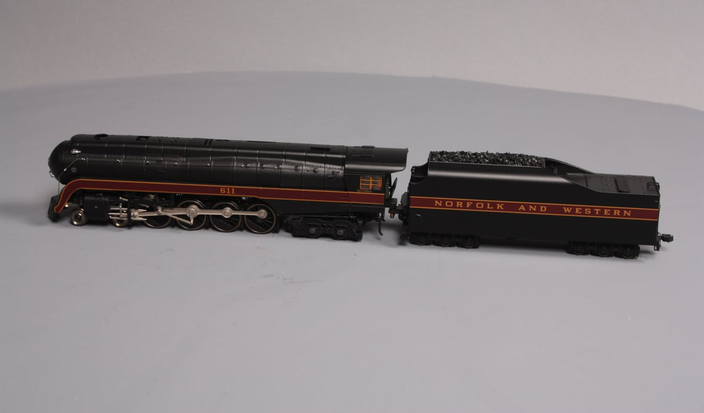 MTH 80-3265-1 HO Norfolk & Western 4-8-4 J Steam Locomotive with P-S 3.0 #611