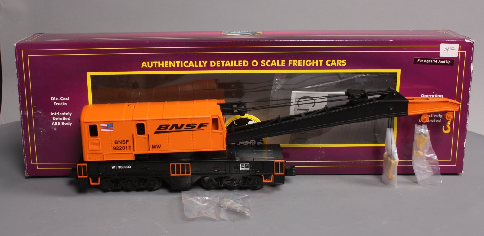 MTH 20-98908 BNSF Crane Car