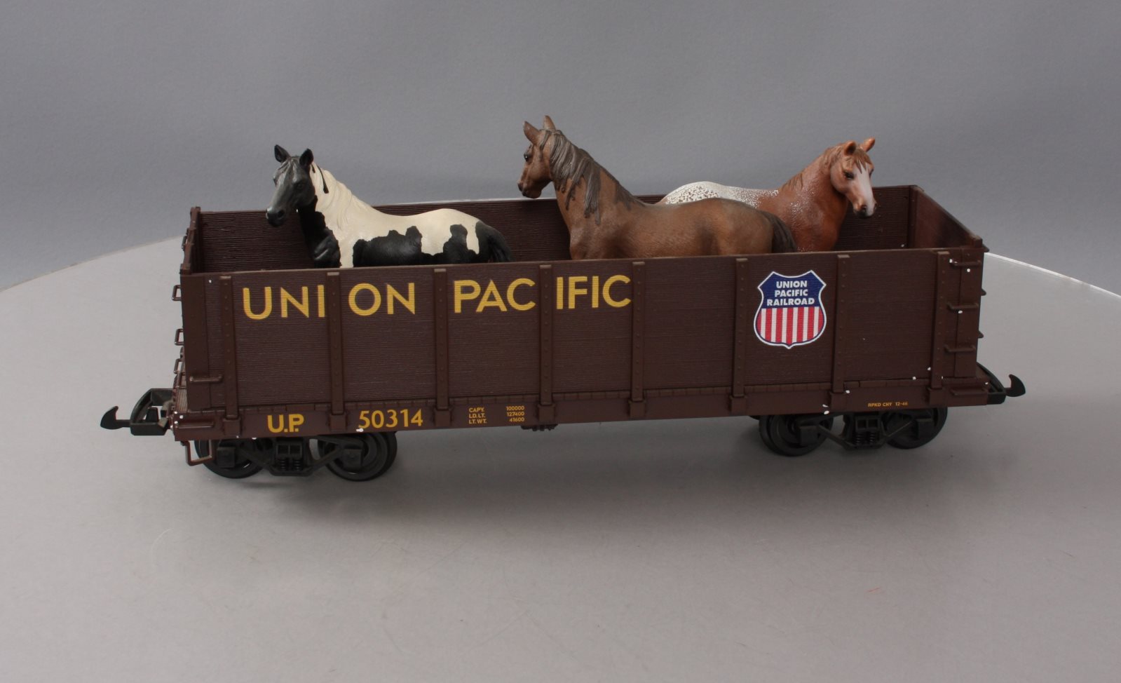Piko 38725 G Union Pacific High-Side Gondola with Horses