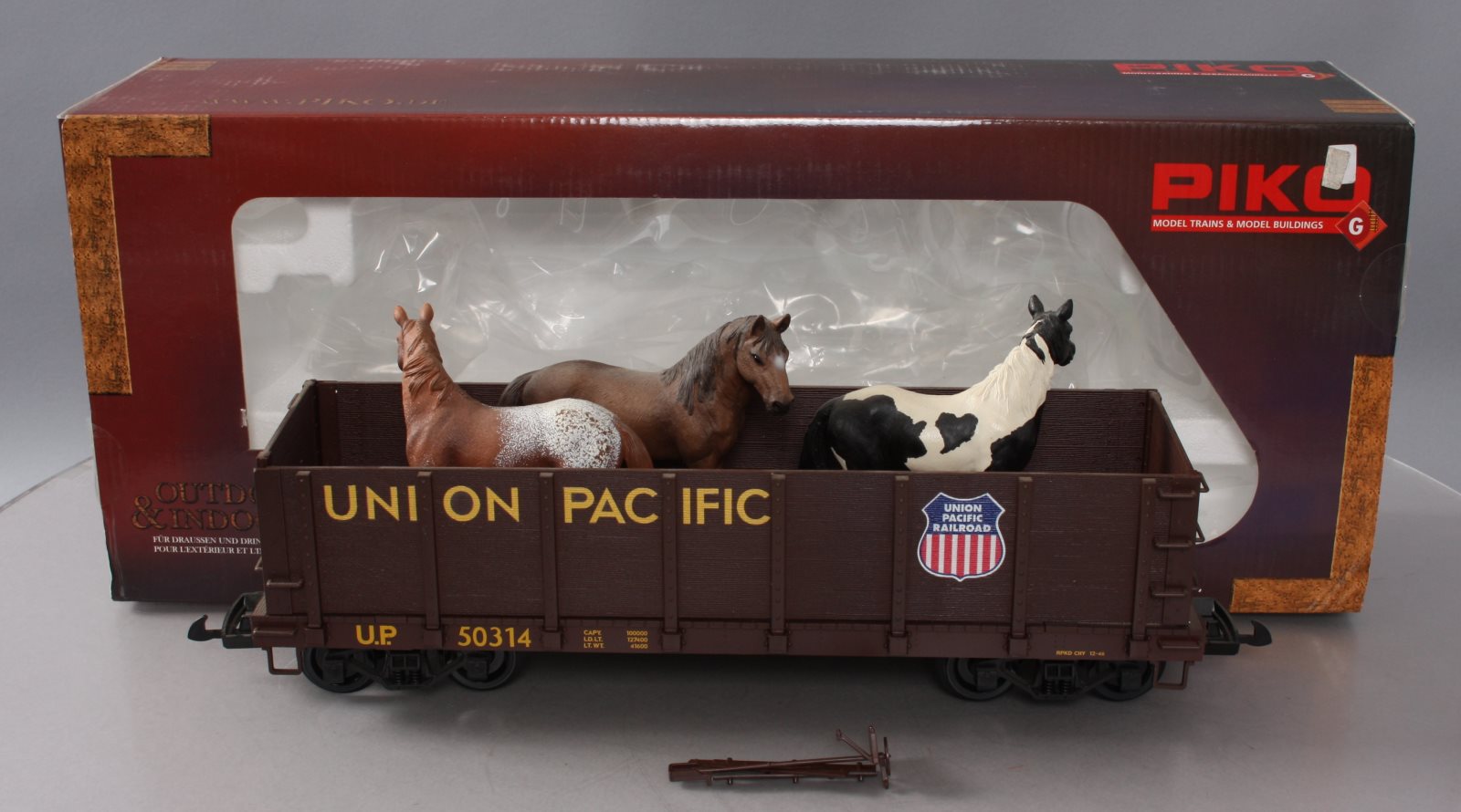 Piko 38725 G Union Pacific High-Side Gondola with Horses