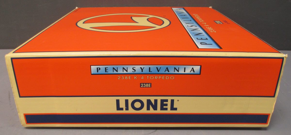 Lionel 6-18052 O Gauge Pennsylvania K-4 Torpedo Steam Locomotive & Tender #238E LN/Box