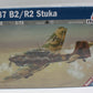 Italeri 1292 1:72 Ju87B2/R2 Stuka German Bomber Military Aircraft Plane Kit