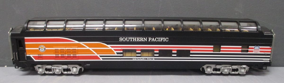 MTH 20-67143 O Gauge Southern Pacific 70' ABS Full Length Vista Dome Car LN