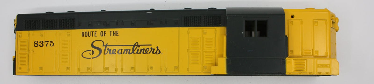 Lionel 8375-1 Chicago & Northwestern GP-7 Diesel Locomotive Body Shell #8375