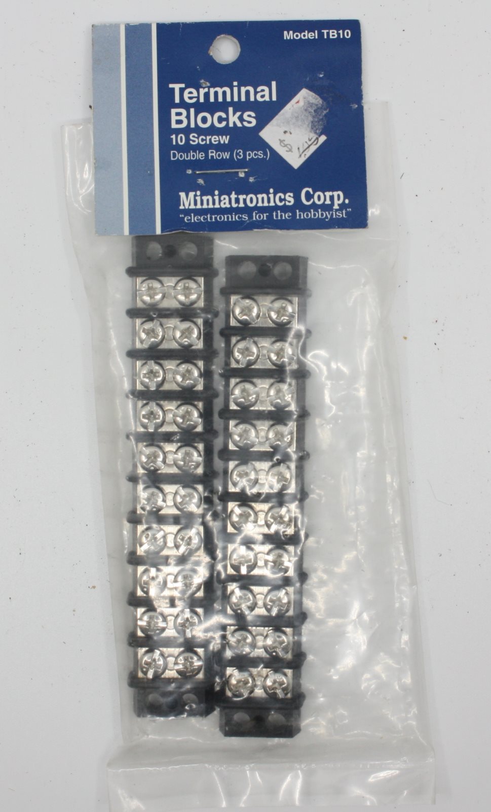 Miniatronics TB10 All Gauge 10 Terminal Power Distribution Blocks (Bag of 3)