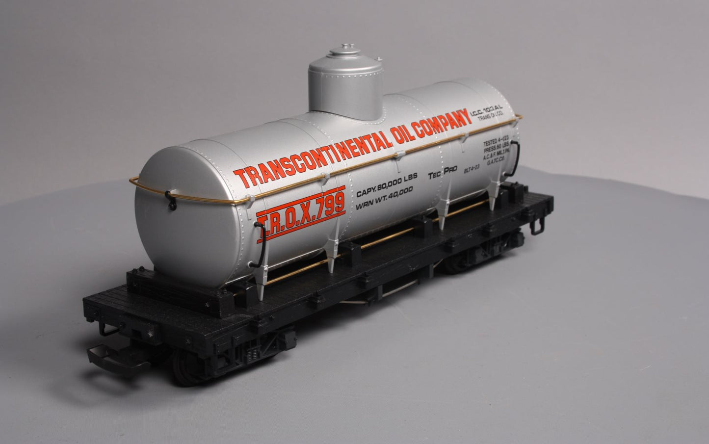 LGB 4080-Y01 G Scale Transcontinental Oil Single Dome Tank Car LN/Box