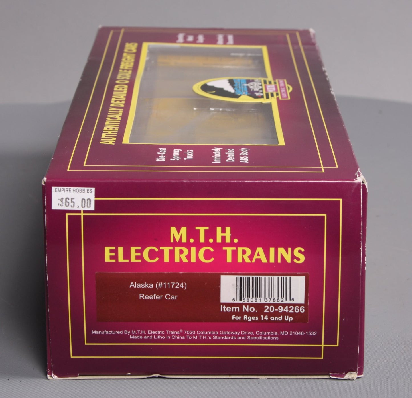 MTH 20-94266 O Alaska Reefer Car #11724