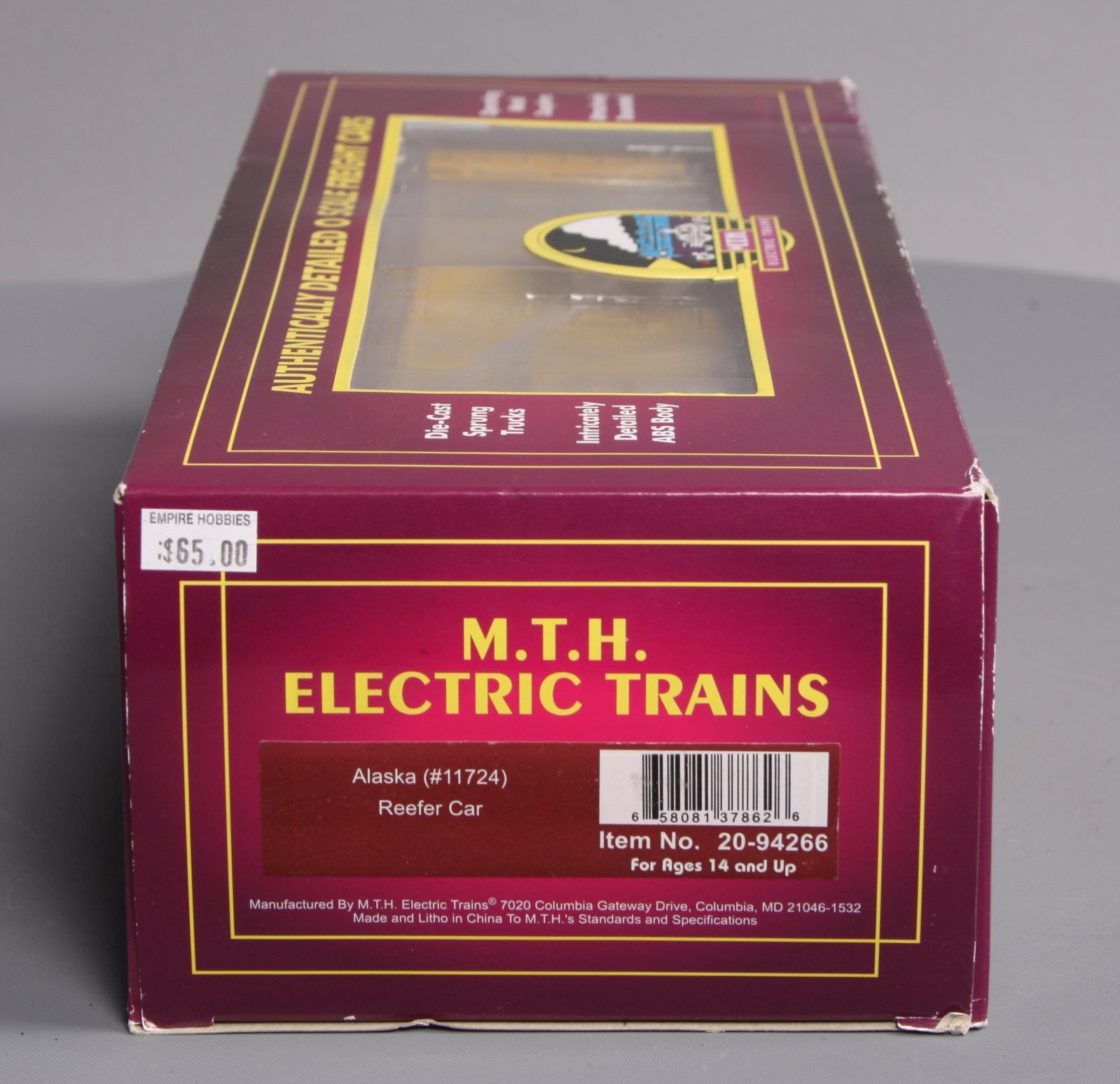 MTH 20-94266 O Alaska Reefer Car #11724
