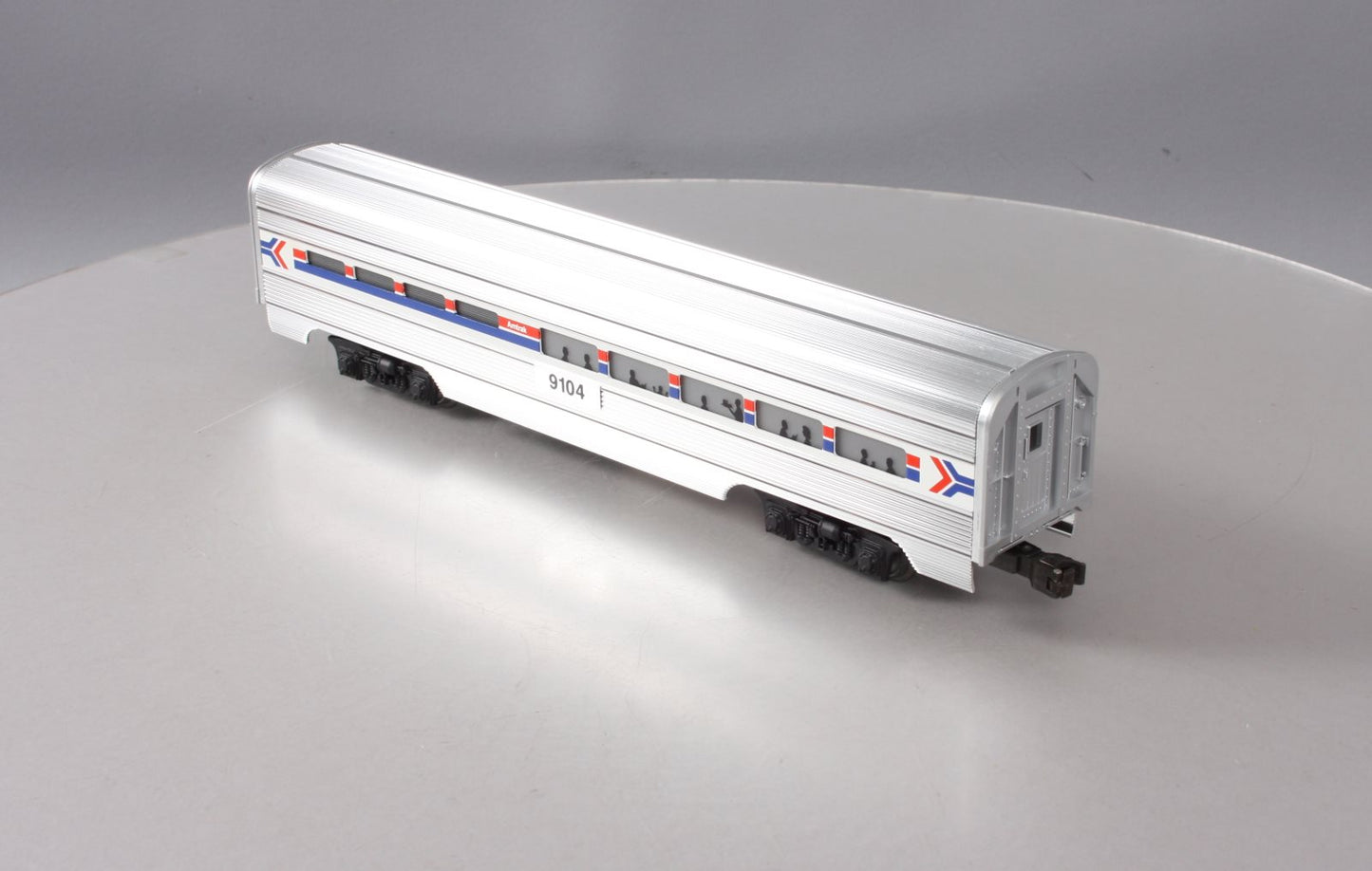 Lionel 6-19104 O Gauge Amtrak Aluminum Dining Passenger Car #9104 EX/Box