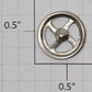 Lionel 211-17 3/4" Late Nickel Brake Wheel fits 200-500 Series Freight Cars