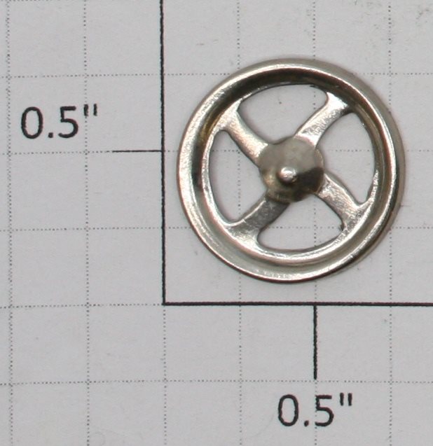 Lionel 211-17 3/4" Late Nickel Brake Wheel fits 200-500 Series Freight Cars
