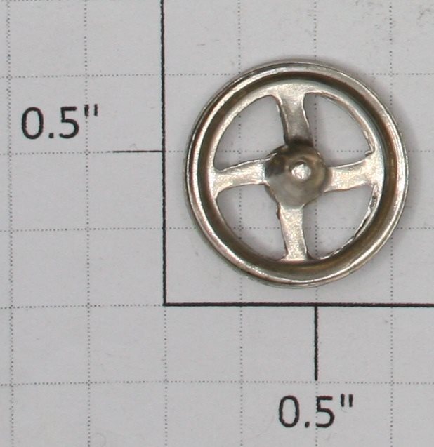 Lionel 211-17 3/4" Late Nickel Brake Wheel fits 200-500 Series Freight Cars