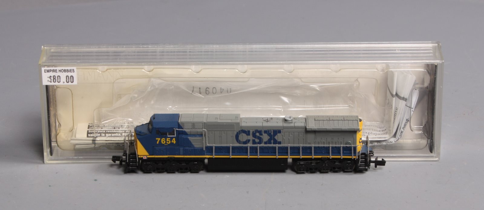Bachmann 86054 N CSX GE Dash 8-40CW Diesel Locomotive #7654