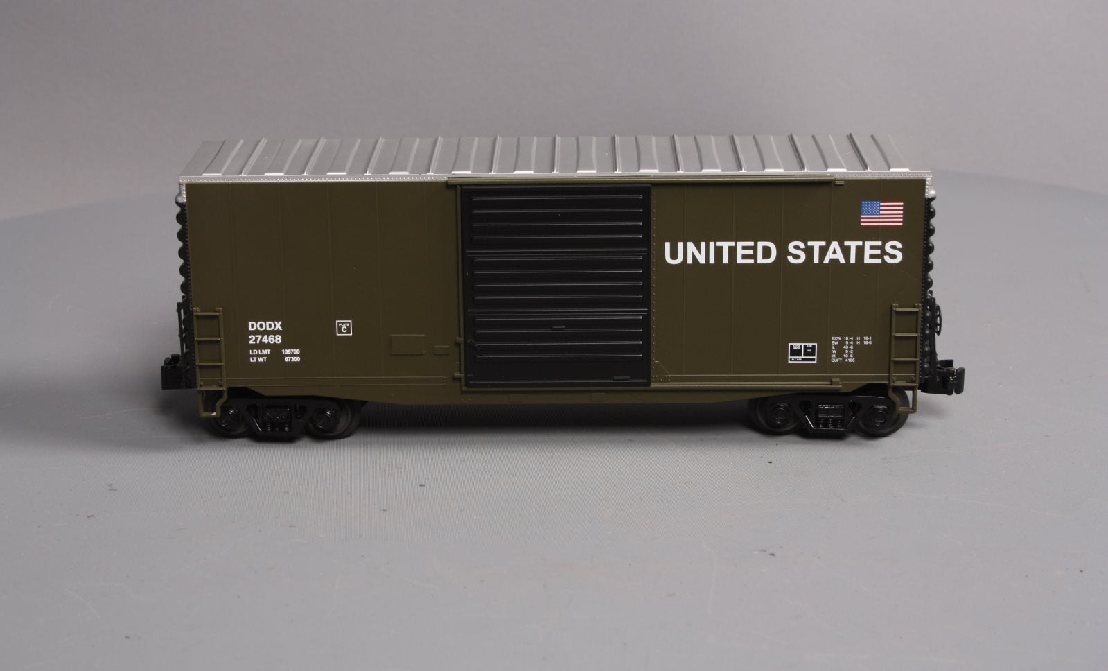 MTH 30-74689 O U.S. Army 40' High Cube Box Car #27468