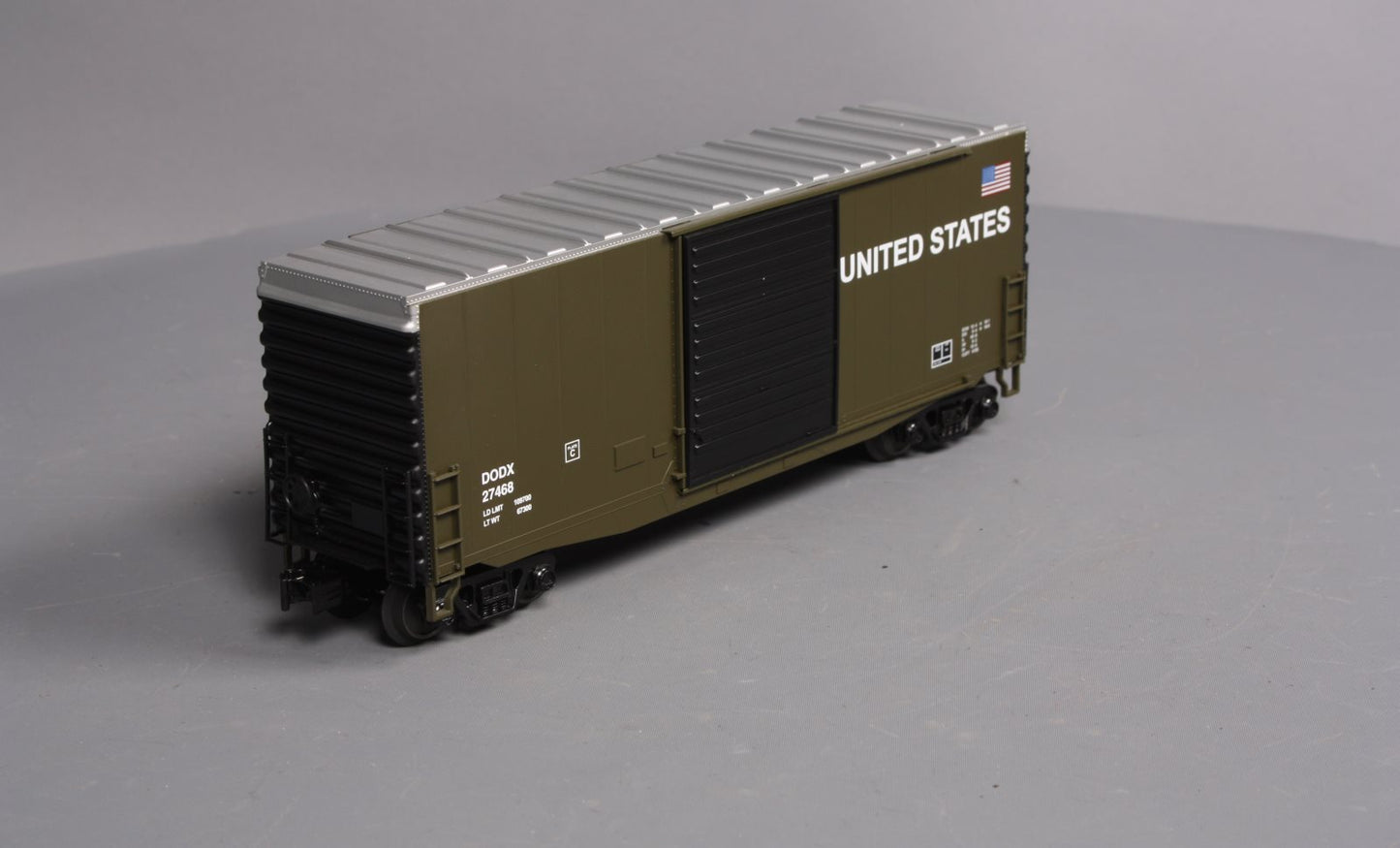 MTH 30-74689 O U.S. Army 40' High Cube Box Car #27468