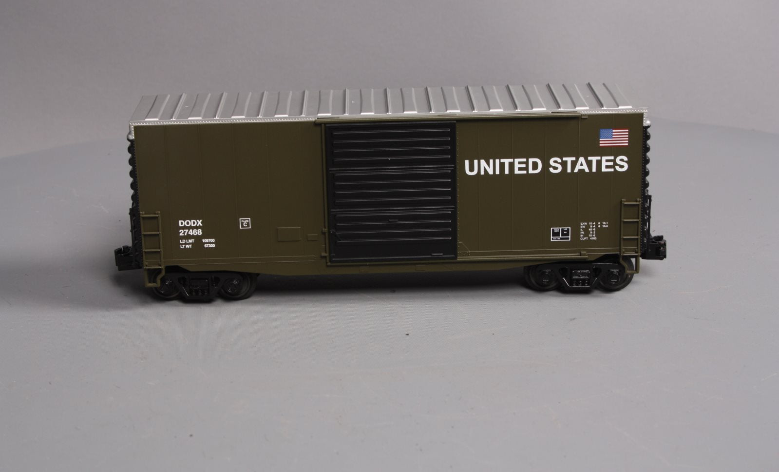 MTH 30-74689 O U.S. Army 40' High Cube Box Car #27468