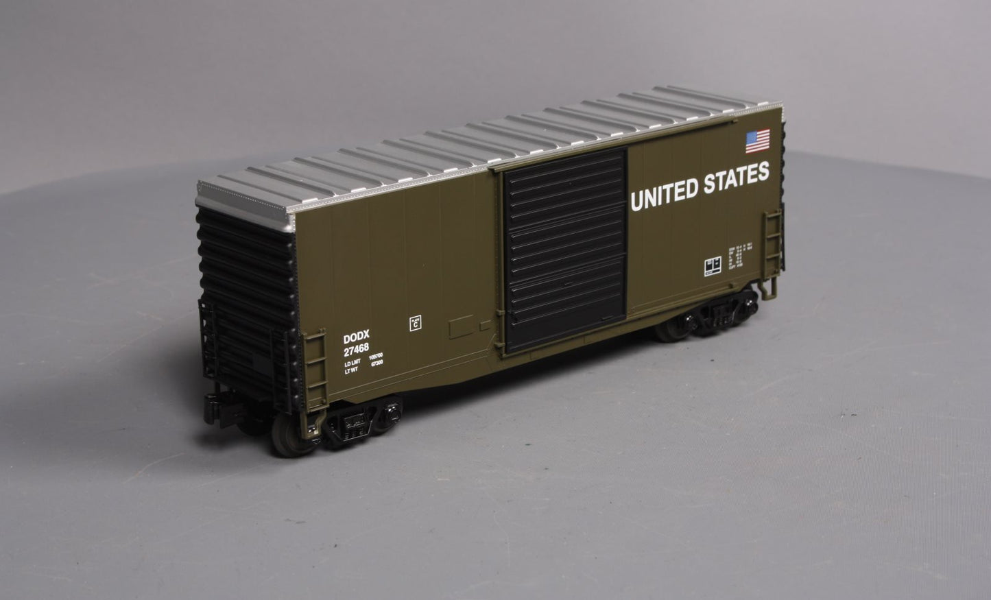 MTH 30-74689 O U.S. Army 40' High Cube Box Car #27468