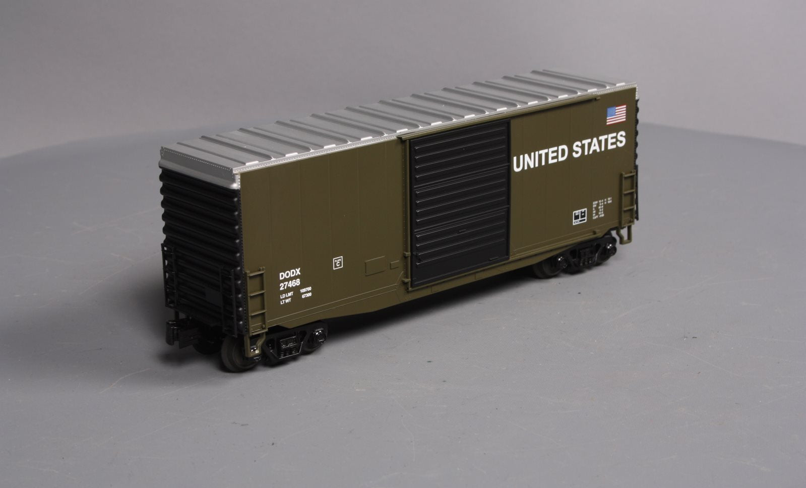 MTH 30-74689 O U.S. Army 40' High Cube Box Car #27468