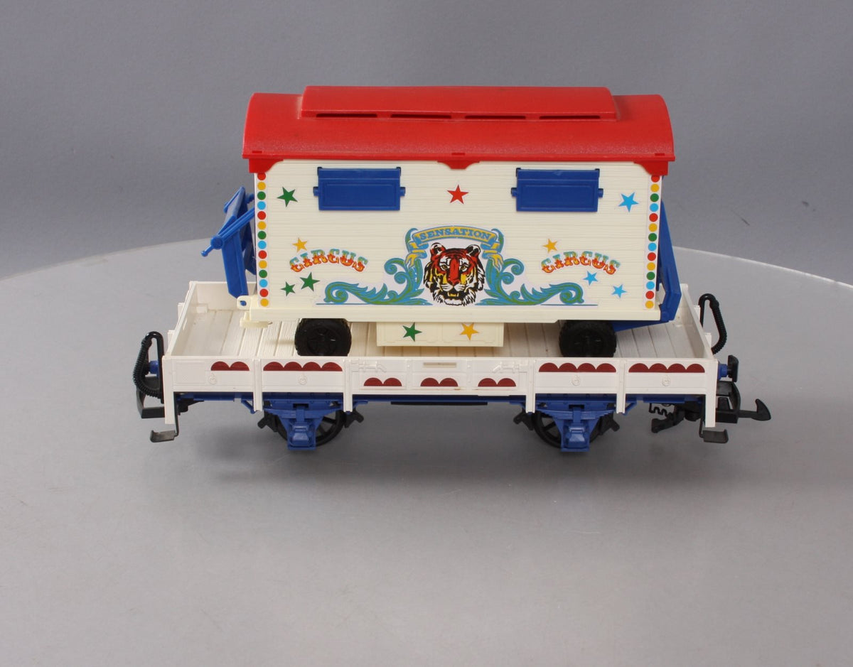 LGB 4037 G Scale Circus Flatcar with Cassa Trailer LN/Box