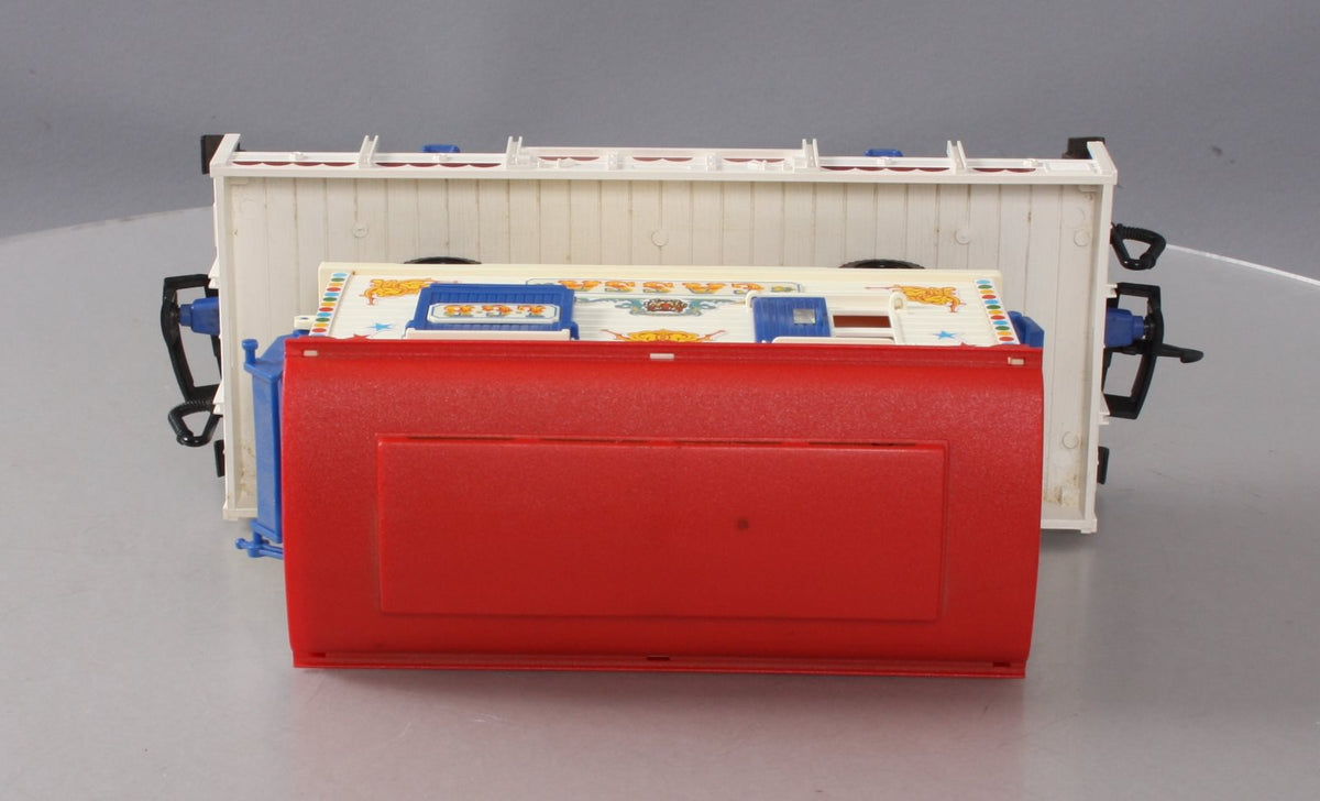 LGB 4037 G Scale Circus Flatcar with Cassa Trailer LN/Box