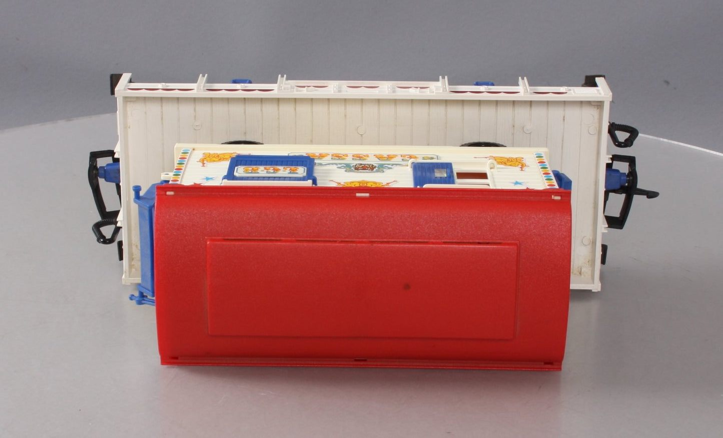 LGB 4037 G Scale Circus Flatcar with Cassa Trailer EX/Box