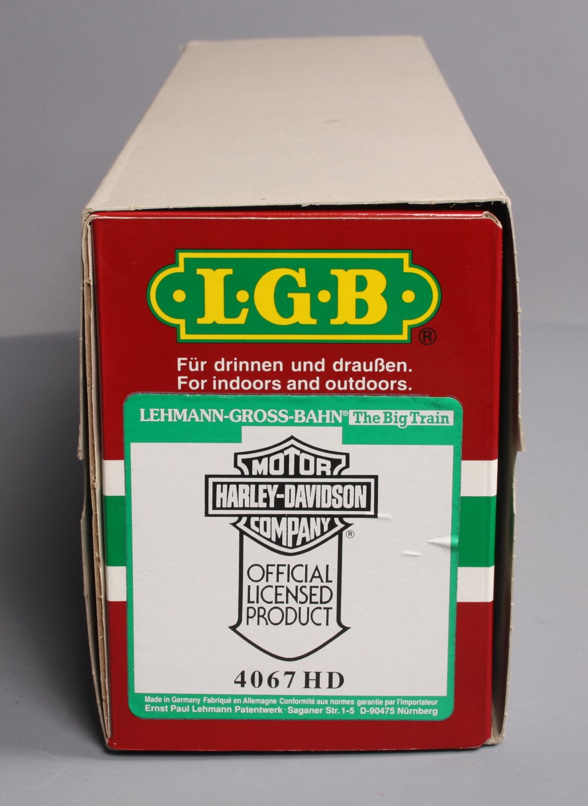 LGB 4067-HD G Scale Harley Davidson Ltd. Edition Boxcar LN/Box