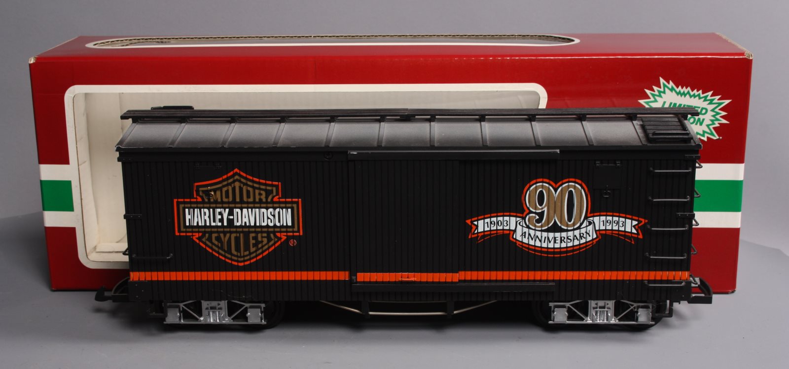LGB 4067-HD G Scale Harley Davidson Ltd. Edition Boxcar LN/Box
