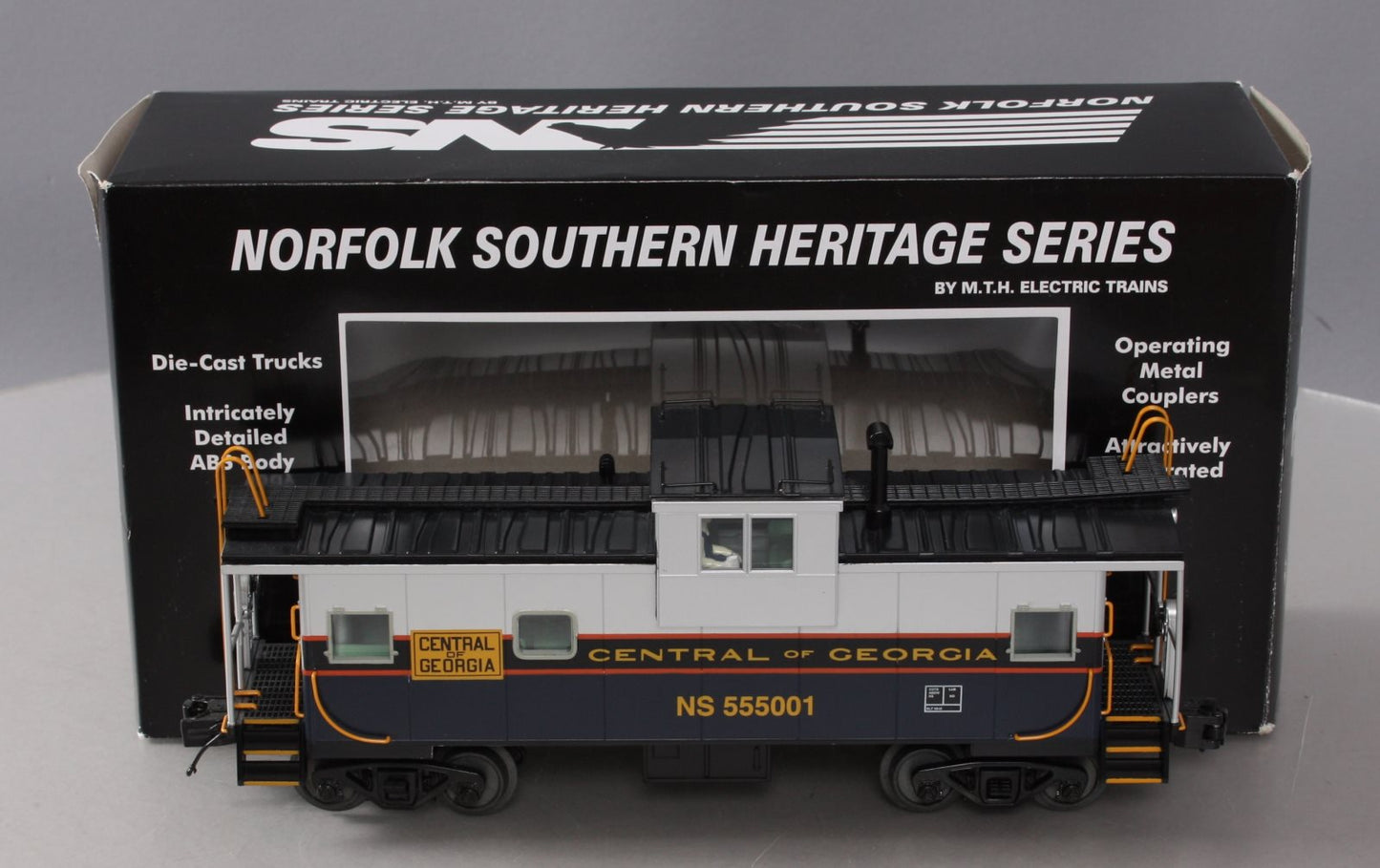 MTH 20-91412 O Central of Georgia Extended Vision Caboose #555001