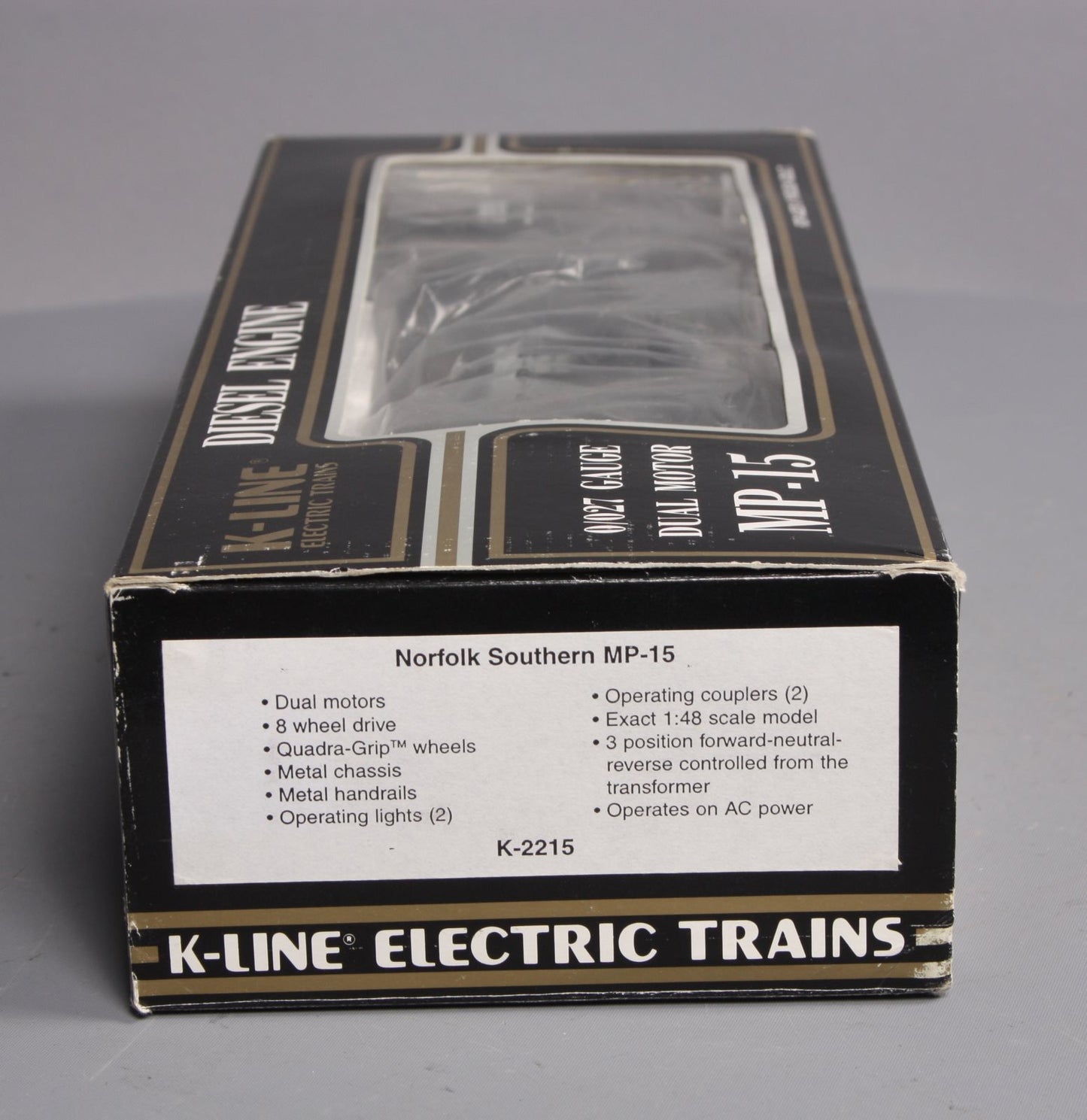 K-Line K-2215 O Norfolk Southern MP-15 Diesel Switcher #2215 LN/Box