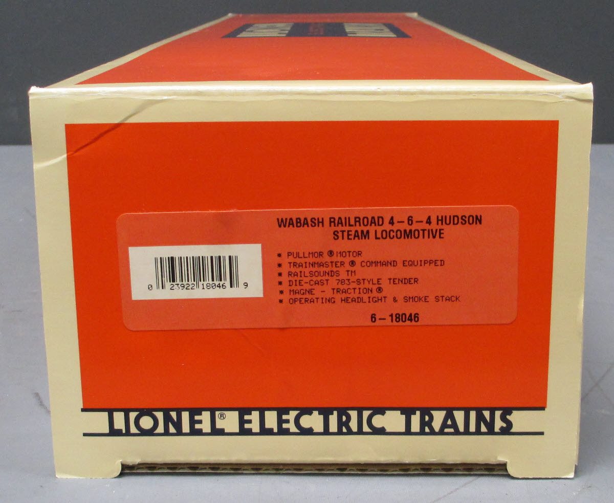 Lionel 6-18046 O Gauge Wabash Hudson 4-6-4 Steam Locomotive & Tender #700 LN/Box